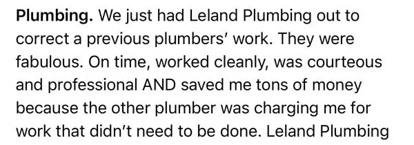 Leland Plumbing