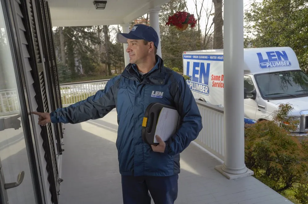 Emergency drain cleaning in Baltimore, MD by Len The Plumber Heating & Air