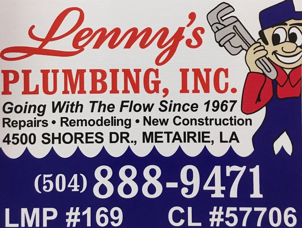 Slide of Lenny's Plumbing