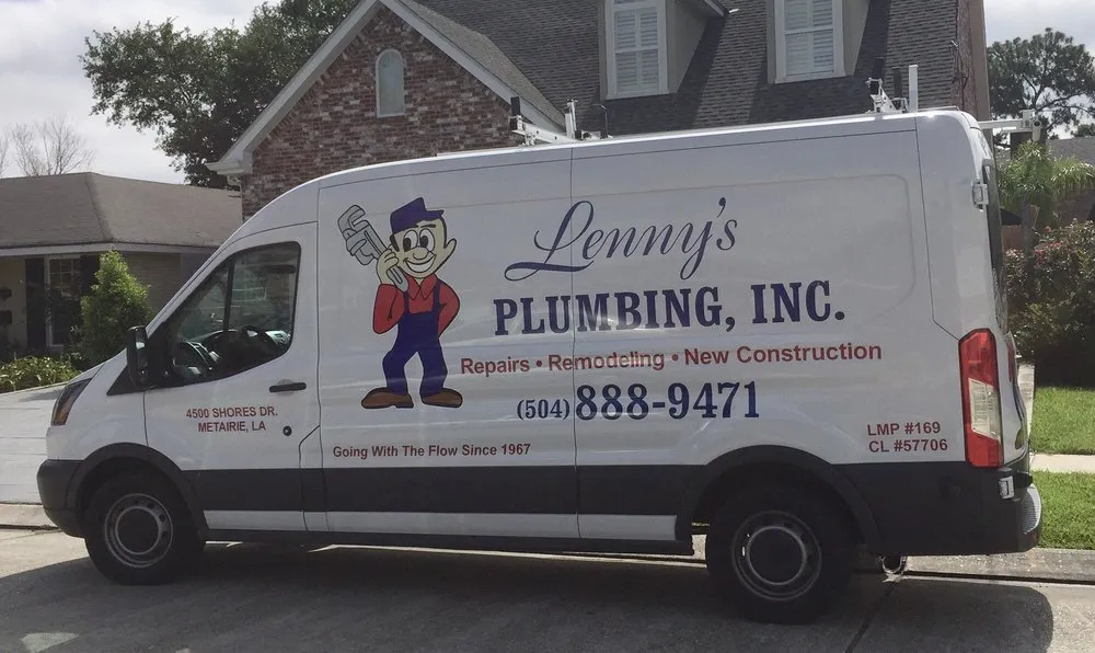 Slide of Lenny's Plumbing