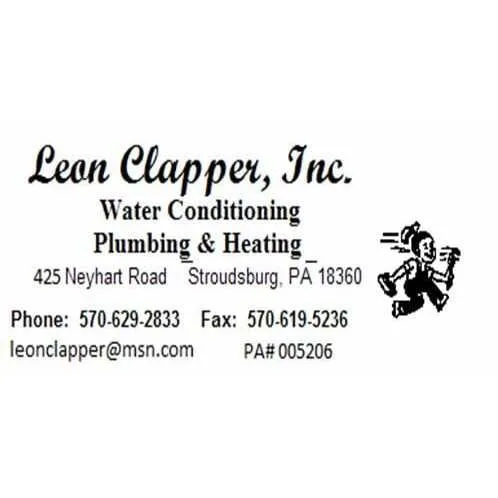 Slide of Leon Clapper Plumbing Heating & Water Conditioning