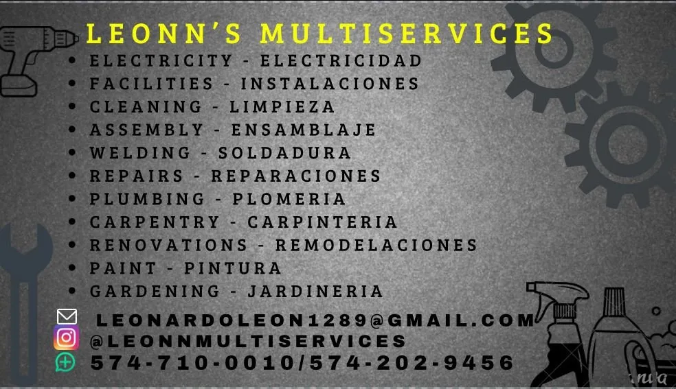 Slide of Leonn Multiservices