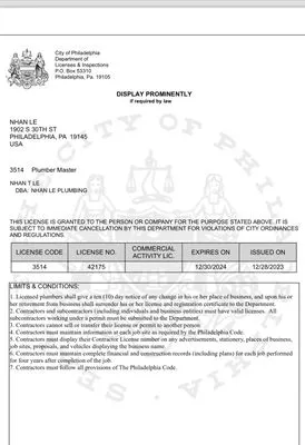 Le’s Plumbing Logo