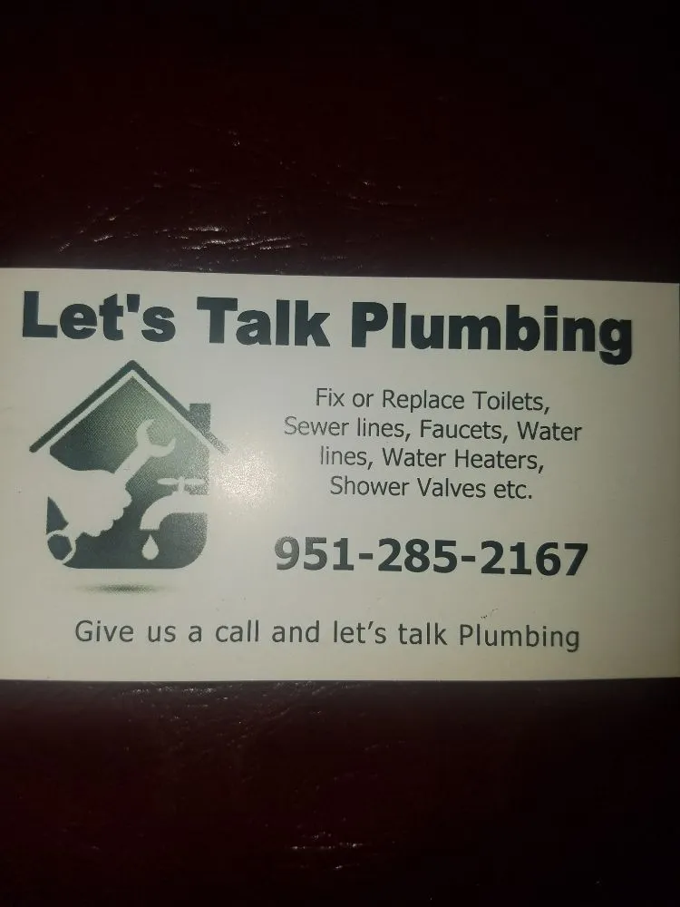 Slide of Let's Talk Plumbing
