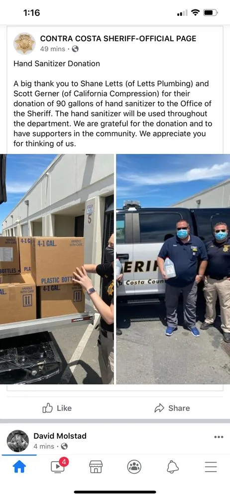 Slide of Letts Plumbing