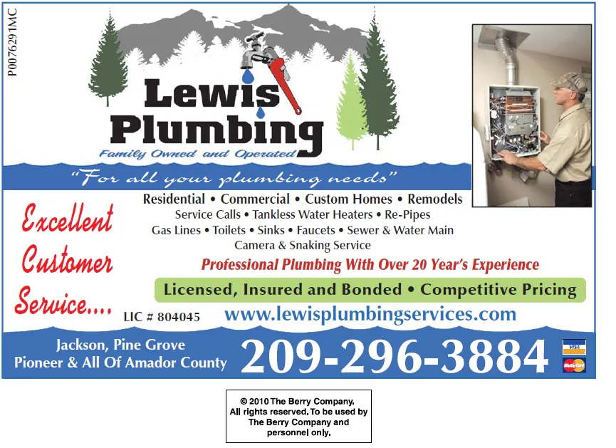 Slide of Lewis Plumbing