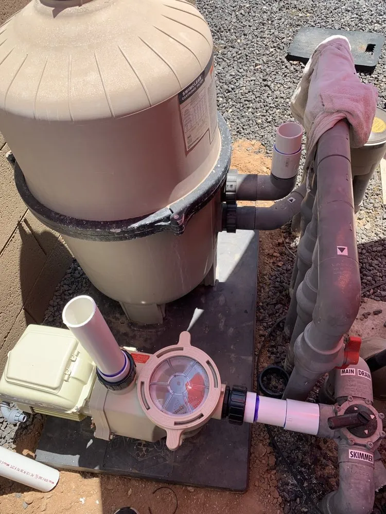 Slide of Leyva Pool Plumbing