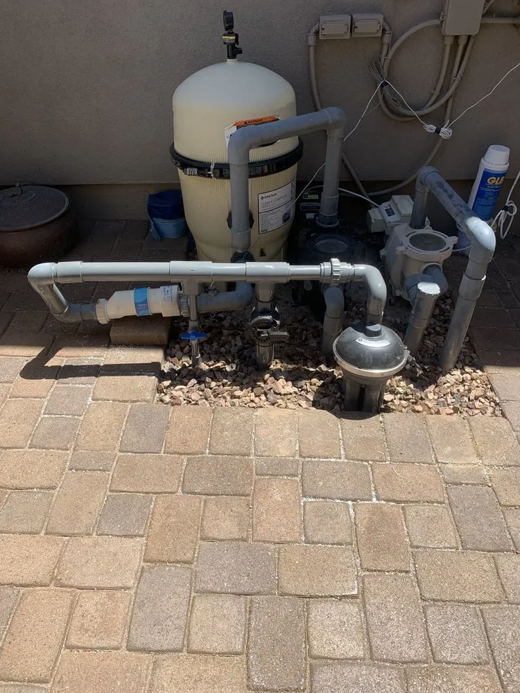 Slide of Leyva Pool Plumbing