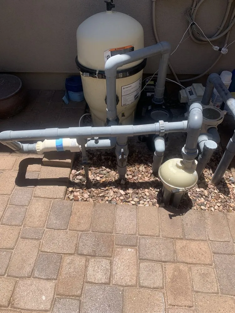 Slide of Leyva Pool Plumbing