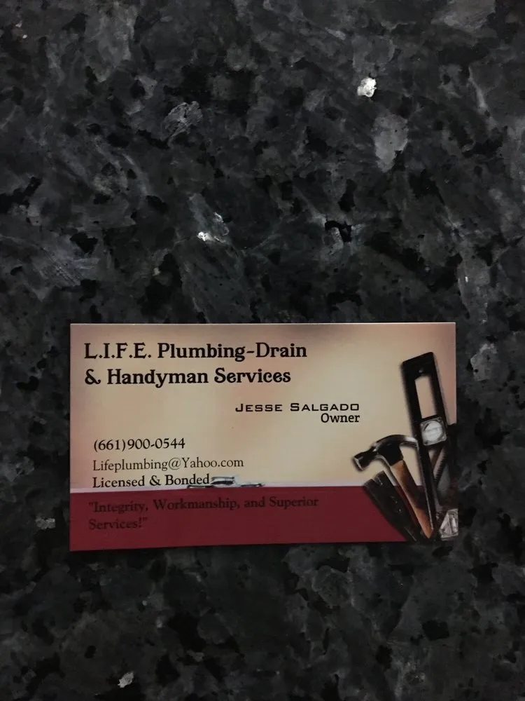 Slide of L.I.F.E. Plumbing-Drain & Handyman Services