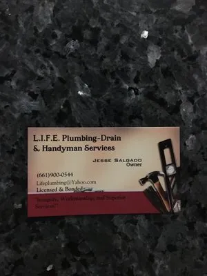 L.I.F.E. Plumbing-Drain & Handyman Services Logo
