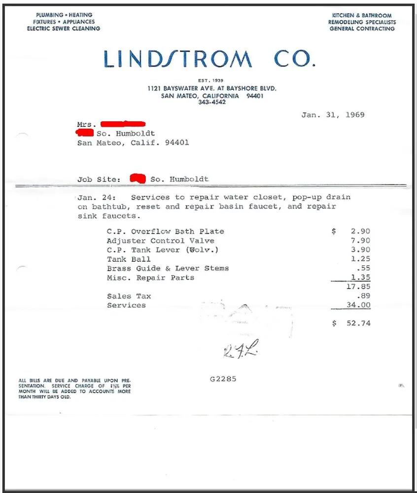 Slide of Lindstrom Company Plumbing