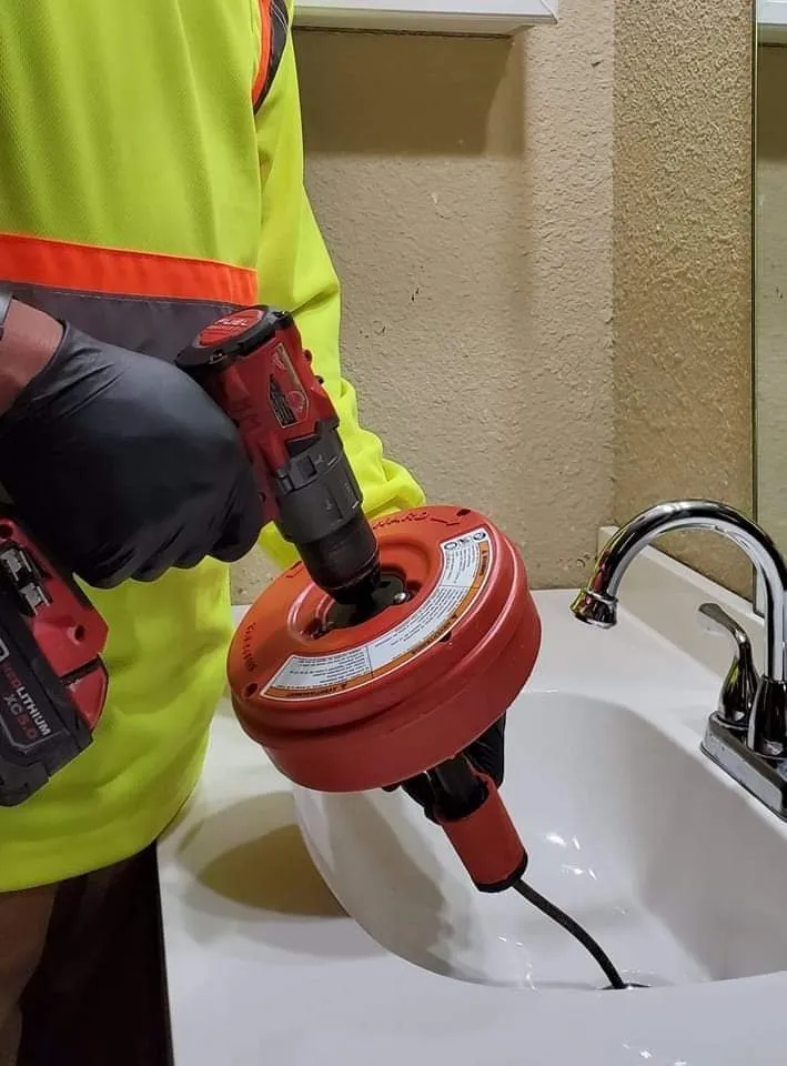 Slide of Lions Head Drain Cleaning