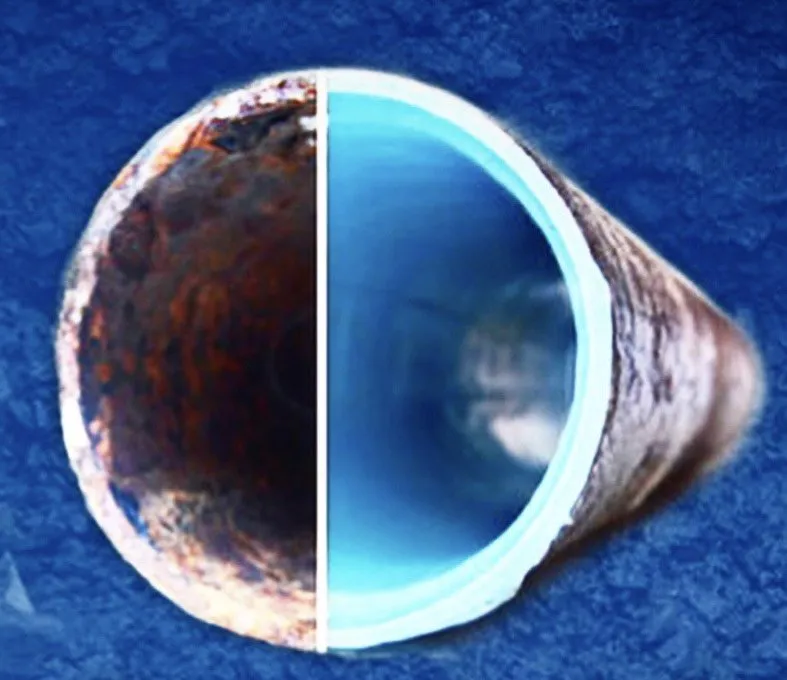 Slide of Liquid Rock Sewer Lining