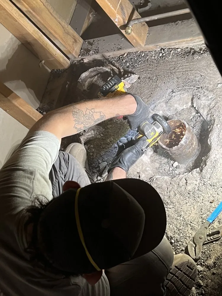 Slide of Liquid Rock Sewer Lining