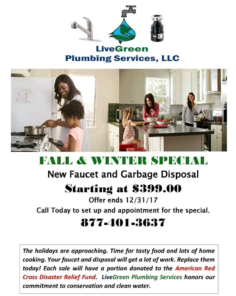 Slide of LiveGreen Plumbing Services