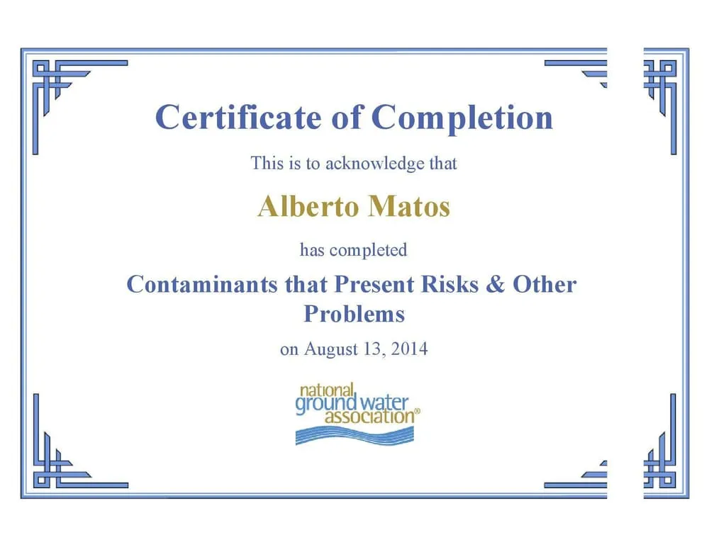 Slide of Living Services LLC - Water Division