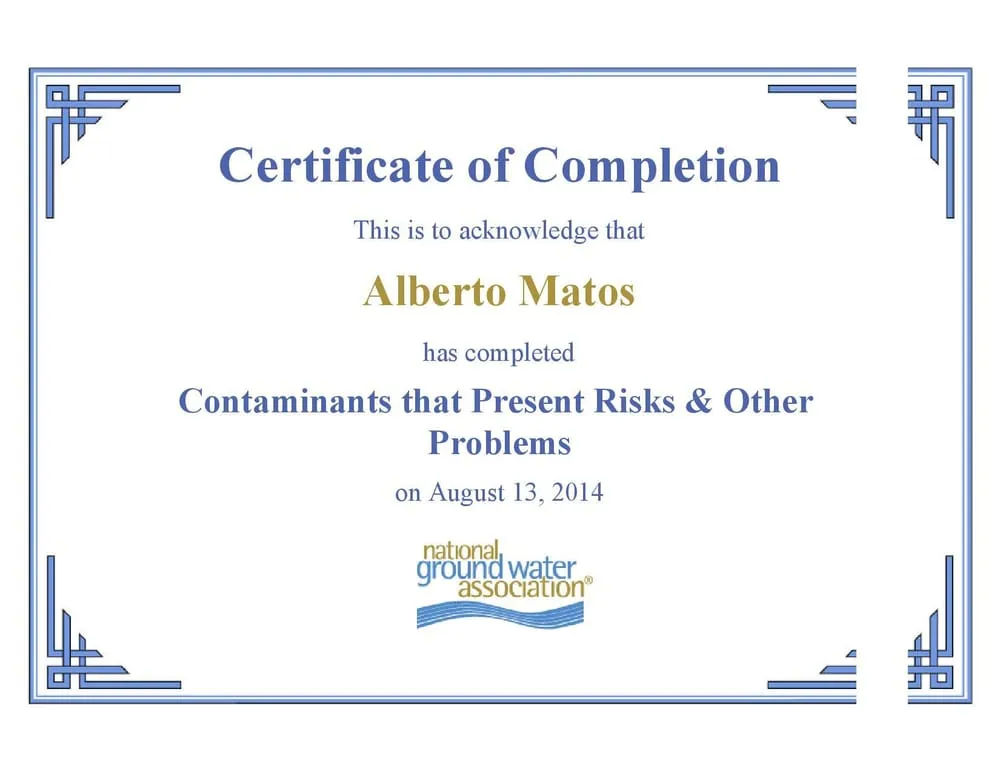 Slide of Living Services LLC - Water Division