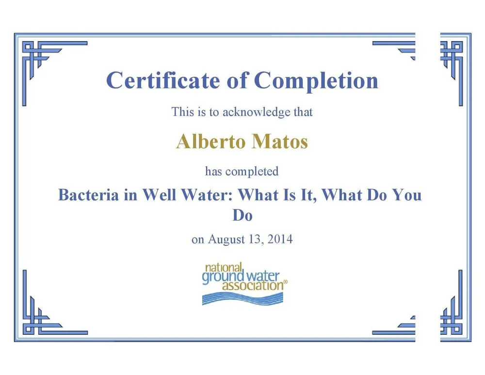 Slide of Living Services LLC - Water Division