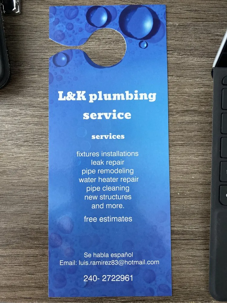 Slide of L&K Plumbing Service