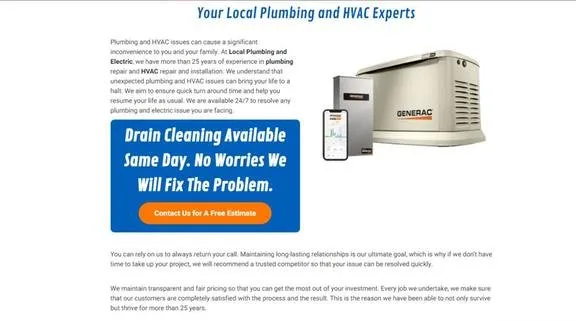 Expert drain cleaning in Hopewell Junction, NY by Local Plumbing and Electric