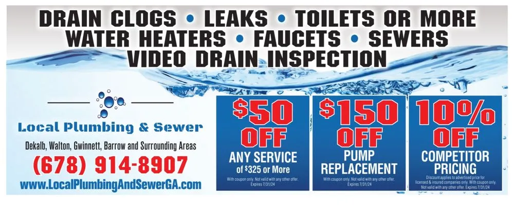 Slide of Local Plumbing and Sewer