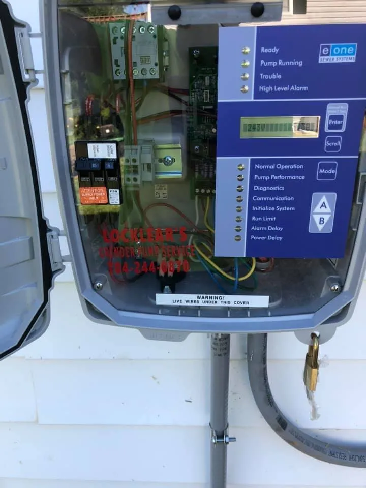 Slide of Locklear's Grinder Pump Services