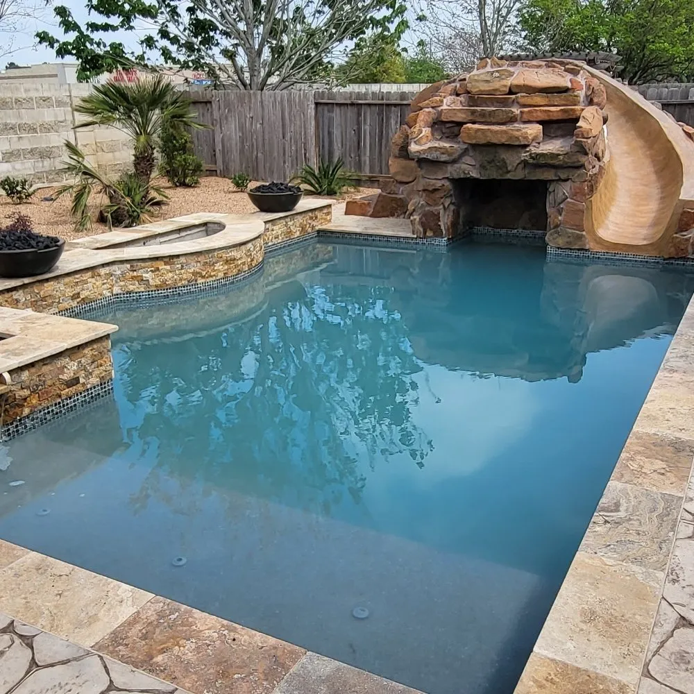 Slide of Lone Star Pools