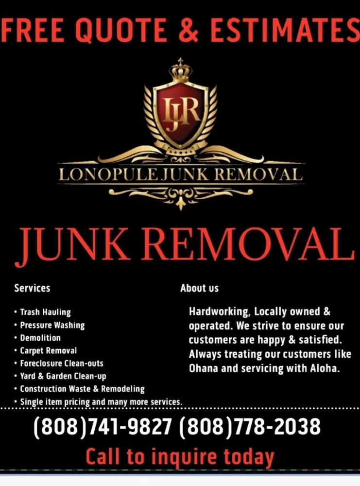 Trusted emergency plumbing for homes in Urban Honolulu, HI by Lonopule Junk Removal