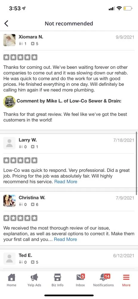 Slide of Low-Co Sewer & Drain