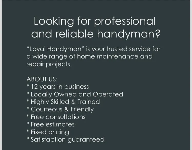 Slide of Loyal Handyman