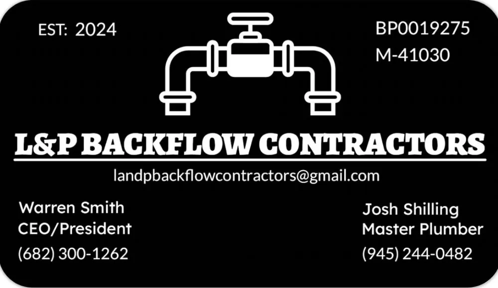 Slide of L&P Backflow Contractors