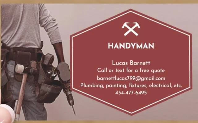 Slide of Lucas Barnett Handyman