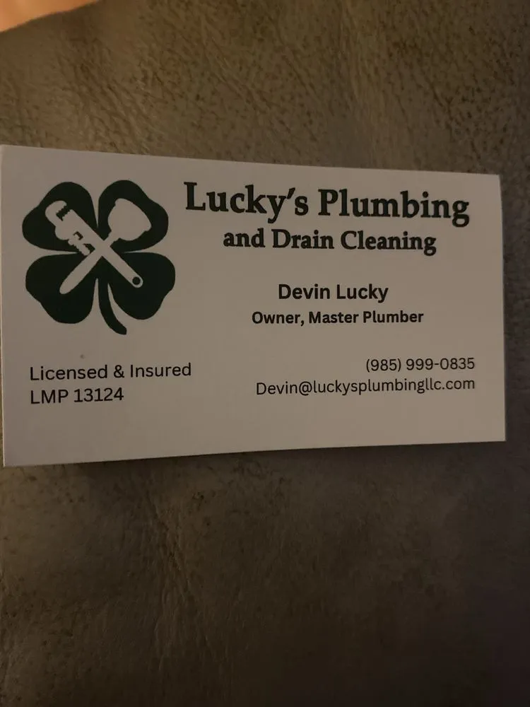 Slide of Lucky's Plumbing and Drain Cleaning