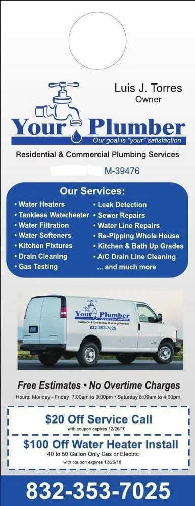 Slide of Luis Your Plumber