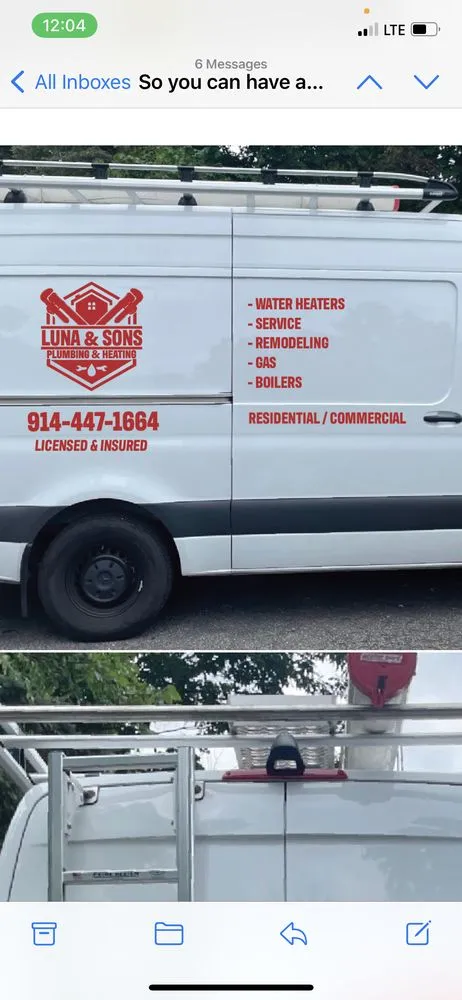 Slide of Luna and Sons Plumbing & Heating