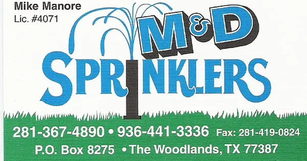 M & D Sprinklers Logo