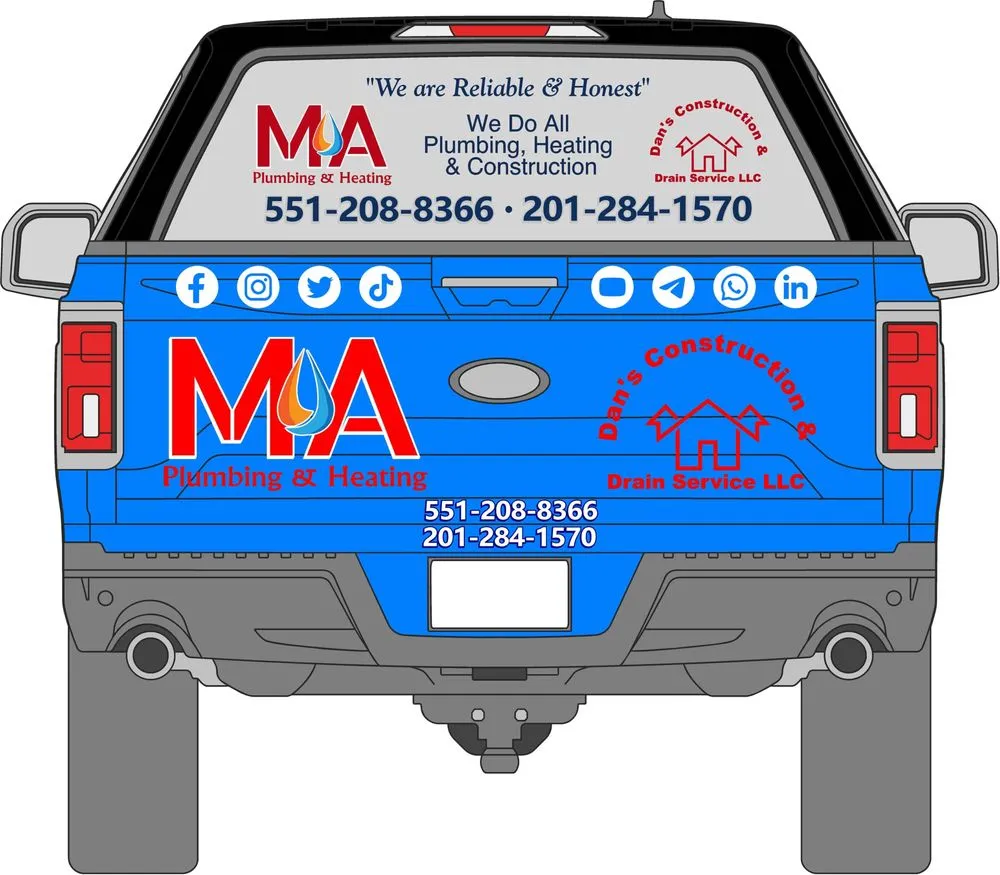 Slide of M&A Plumbing and Heating