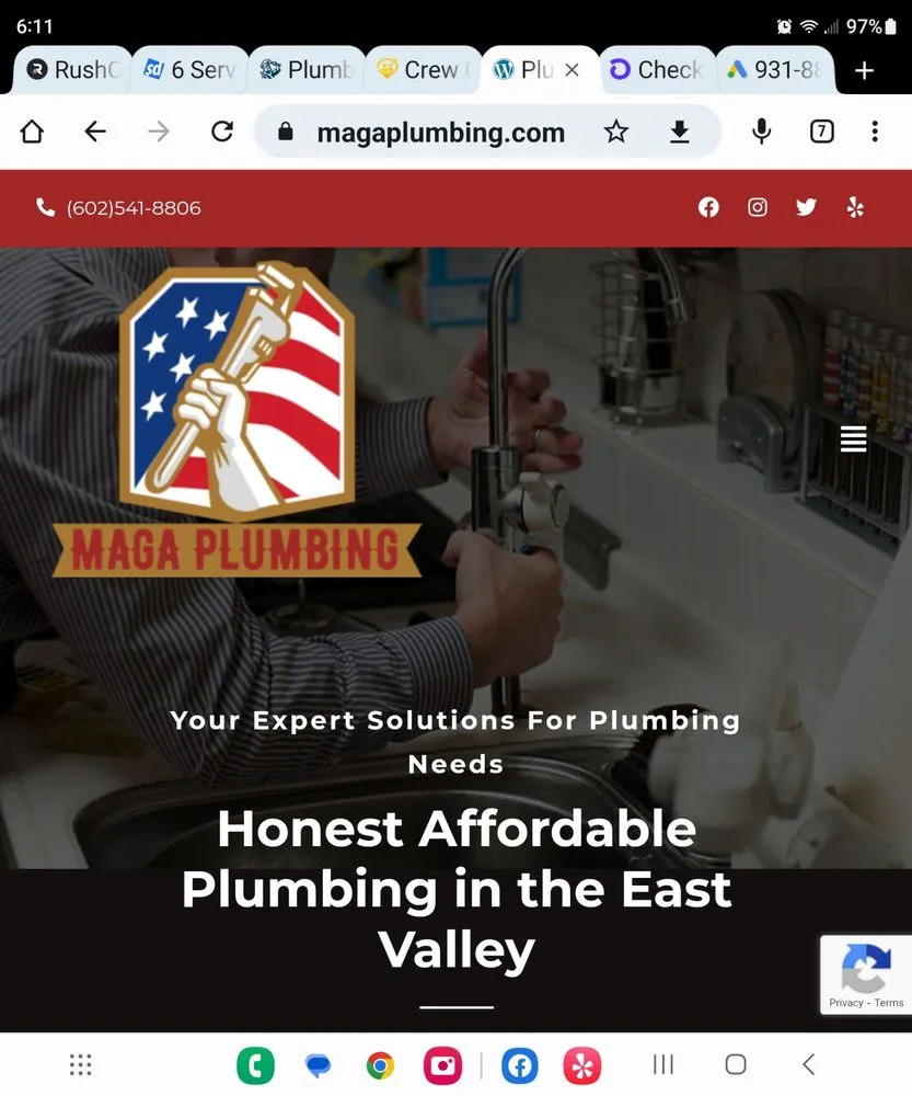 Slide of MAGA Plumbing
