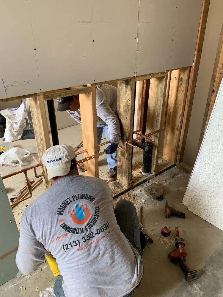 Slide of Magnet Plumbing