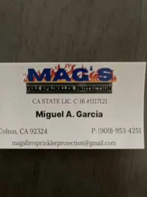 Mag’s Fire Sprinkler Protection Logo
