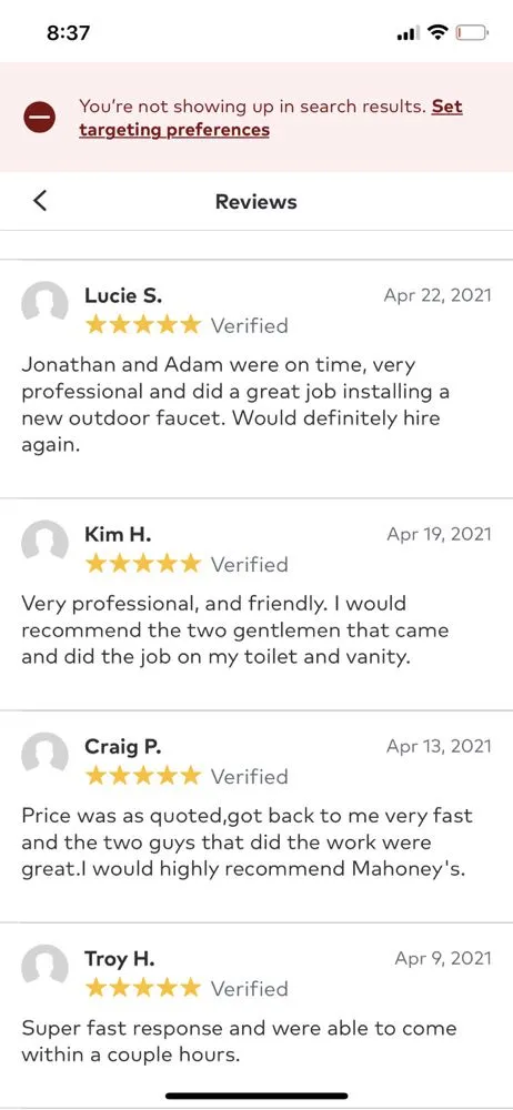 Expert water heater service for homes in Worcester, MA by Mahoney Plumbing & Heating