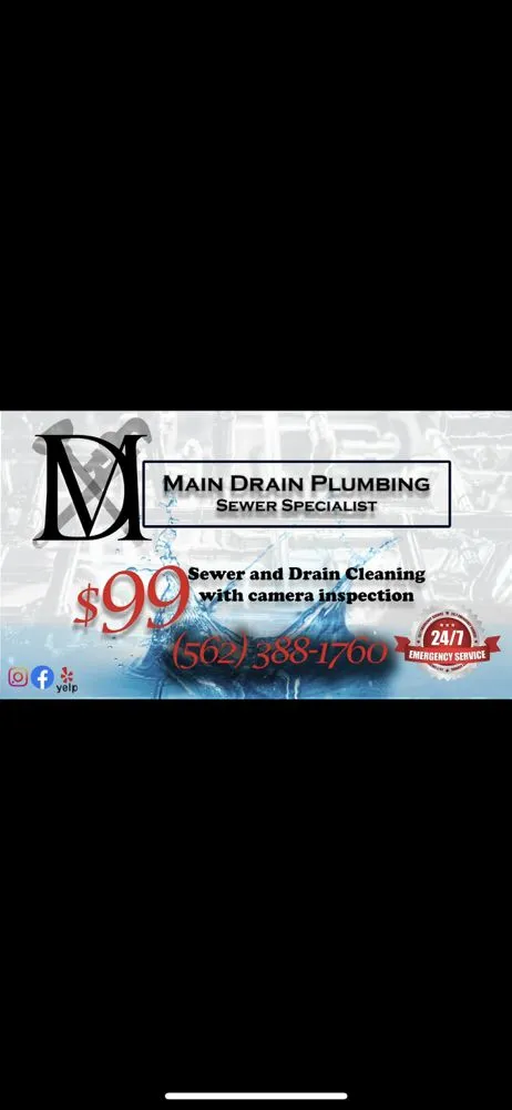 Slide of Main Drain Sewer Specialist