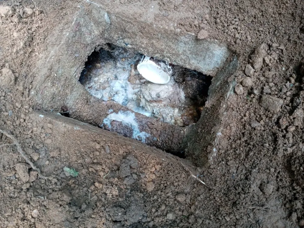 Slide of Main Street Drain Cleaning