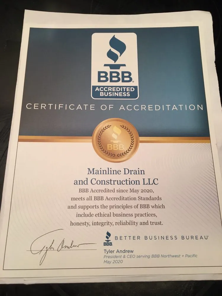 Top-rated drain cleaning service in Forest Grove, OR - Mainline Drain & Construction