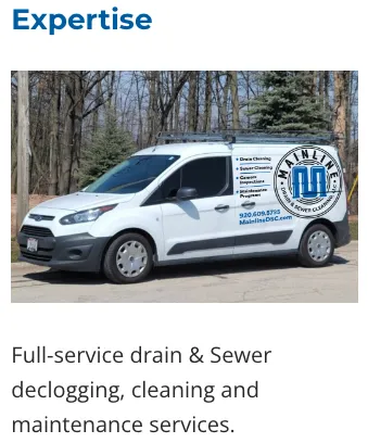 Slide of Mainline Drain & Sewer Cleaning