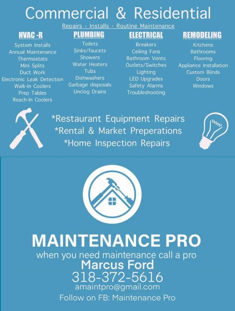 Slide of Maintenance Pro