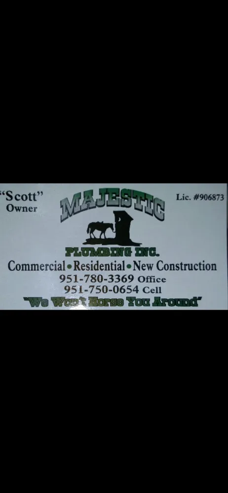 Slide of Majestic Plumbing