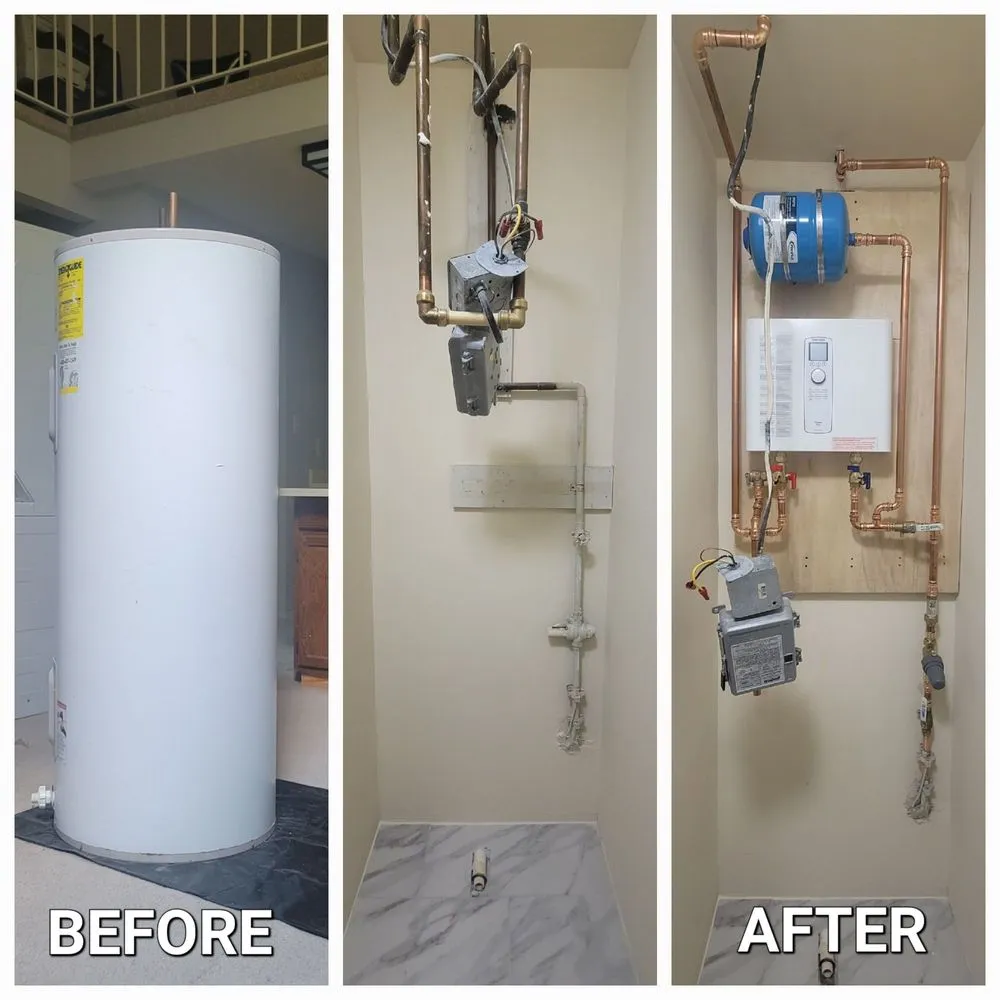 Professional water heater service for homes in Gaithersburg, MD by Mallick Plumbing & Heating