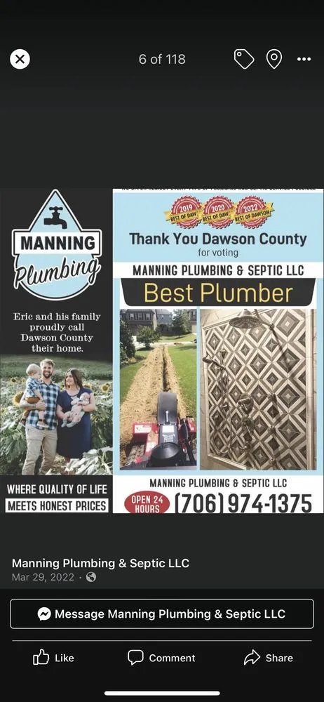 Slide of Manning Plumbing